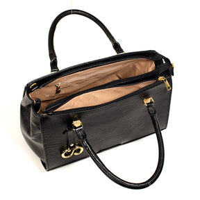 Bolsa de Couro Tote Bag Maitê - Preto