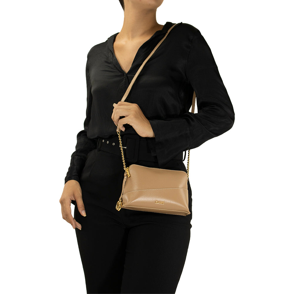 Bolsa de Couro Crossbody Maitê - Camel