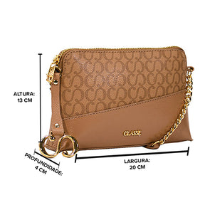 Bolsa Crossbody Maitê Canvas - Tan