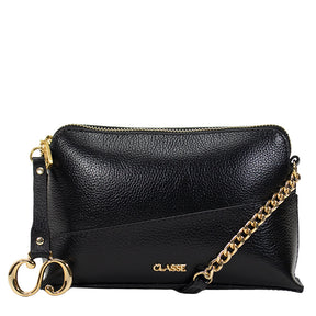 Bolsa de Couro Crossbody Maitê - Preto