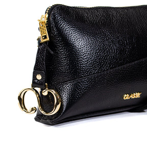 Bolsa de Couro Crossbody Maitê - Preto