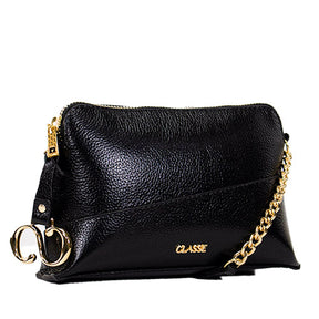 Bolsa de Couro Crossbody Maitê - Preto