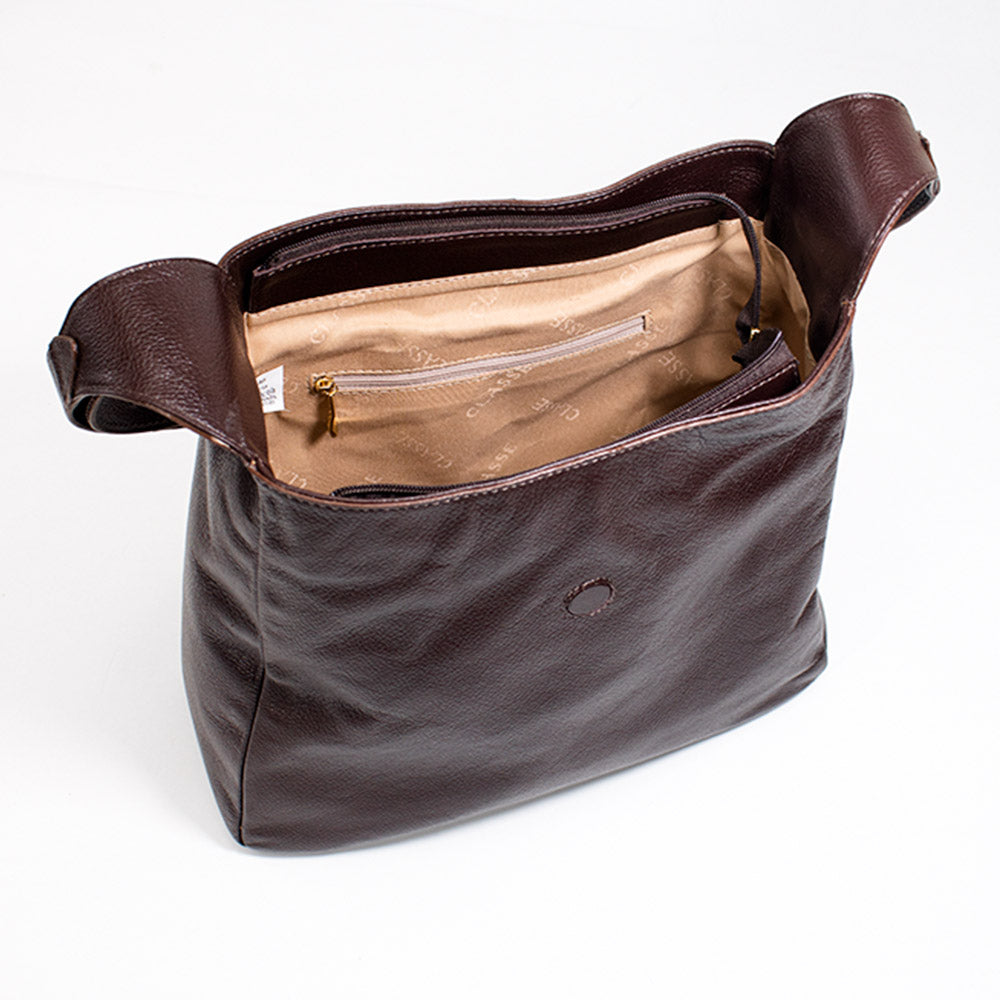 Bolsa de Couro Hobo Suri - Chocolate