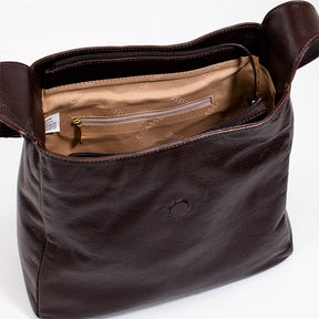 Bolsa de Couro Hobo Suri - Chocolate