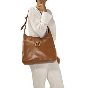 Bolsa de Couro Hobo Suri - Nocciola