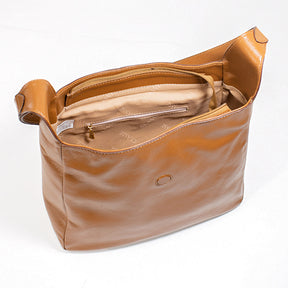 Bolsa de Couro Hobo Suri - Nocciola