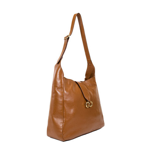 Bolsa de Couro Hobo Suri - Nocciola