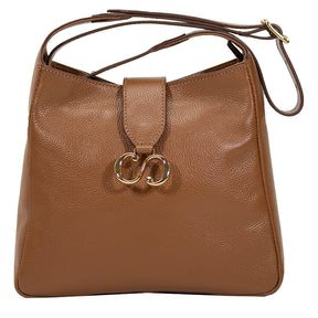 Bolsa de Couro Crossbody Suri - Nocciola