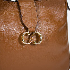 Bolsa de Couro Crossbody Suri - Nocciola