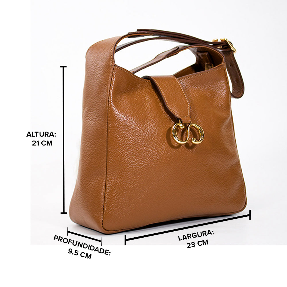 Bolsa de Couro Crossbody Suri - Nocciola