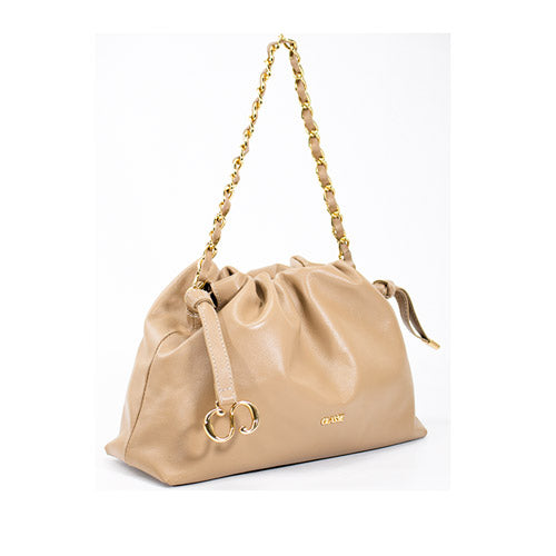 Bolsa de Couro Crossbody Bag Bru - Camel