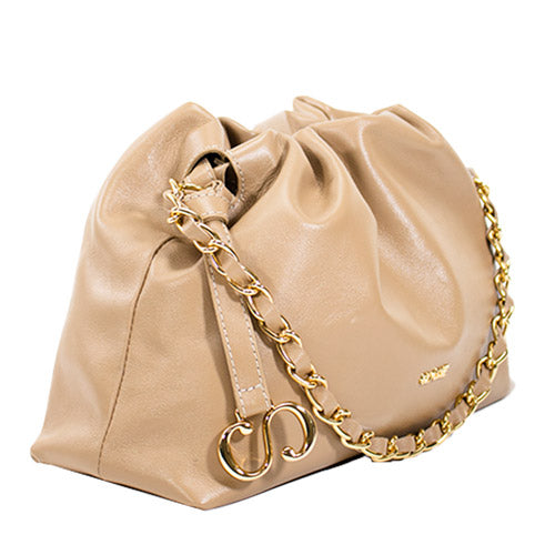 Bolsa de Couro Crossbody Bag Bru - Camel