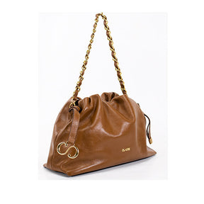 Bolsa de Couro Crossbody Bag Bru - Nocciola