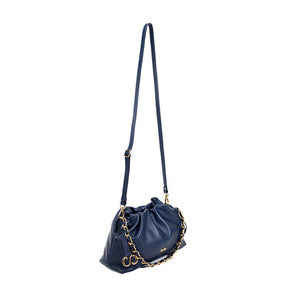 Bolsa de Couro Crossbody Bag Bru - Marinho