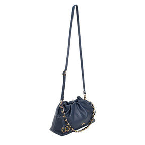 Bolsa de Couro Crossbody Bag Bru - Marinho