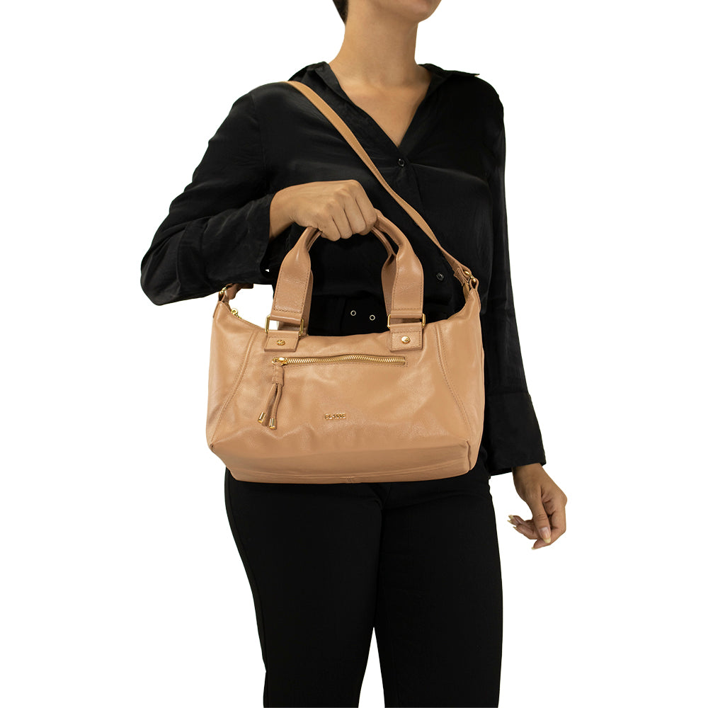 Bolsa de Couro Tote Bag Luisa - Tan Soft