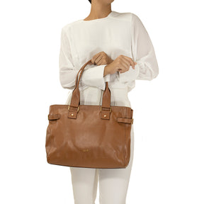 Bolsa de Couro Tote Luisa - Nocciola Soft