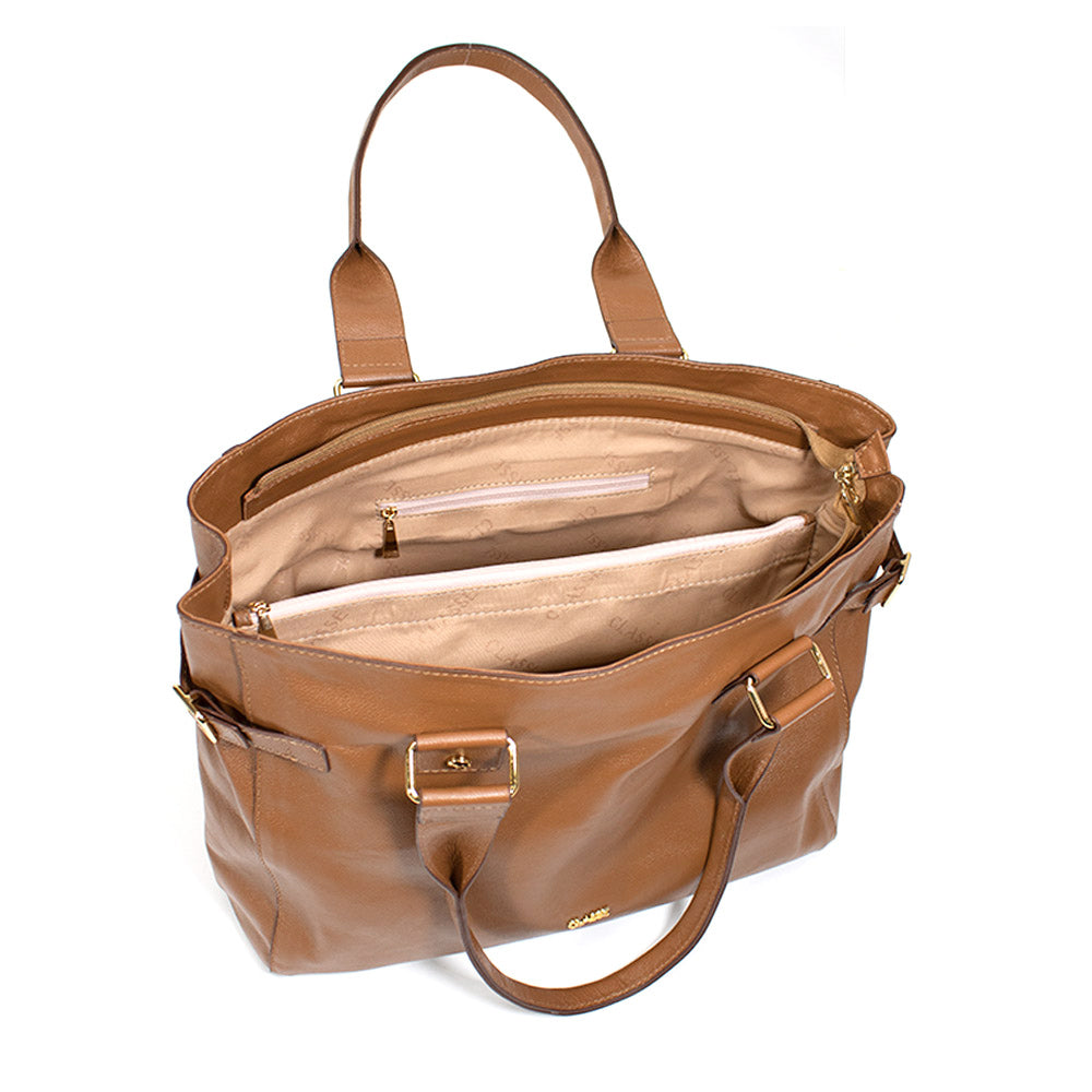 Bolsa de Couro Tote Luisa - Nocciola Soft