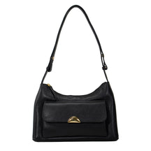 Bolsa de Couro Crossbody Bag Luma - Preto