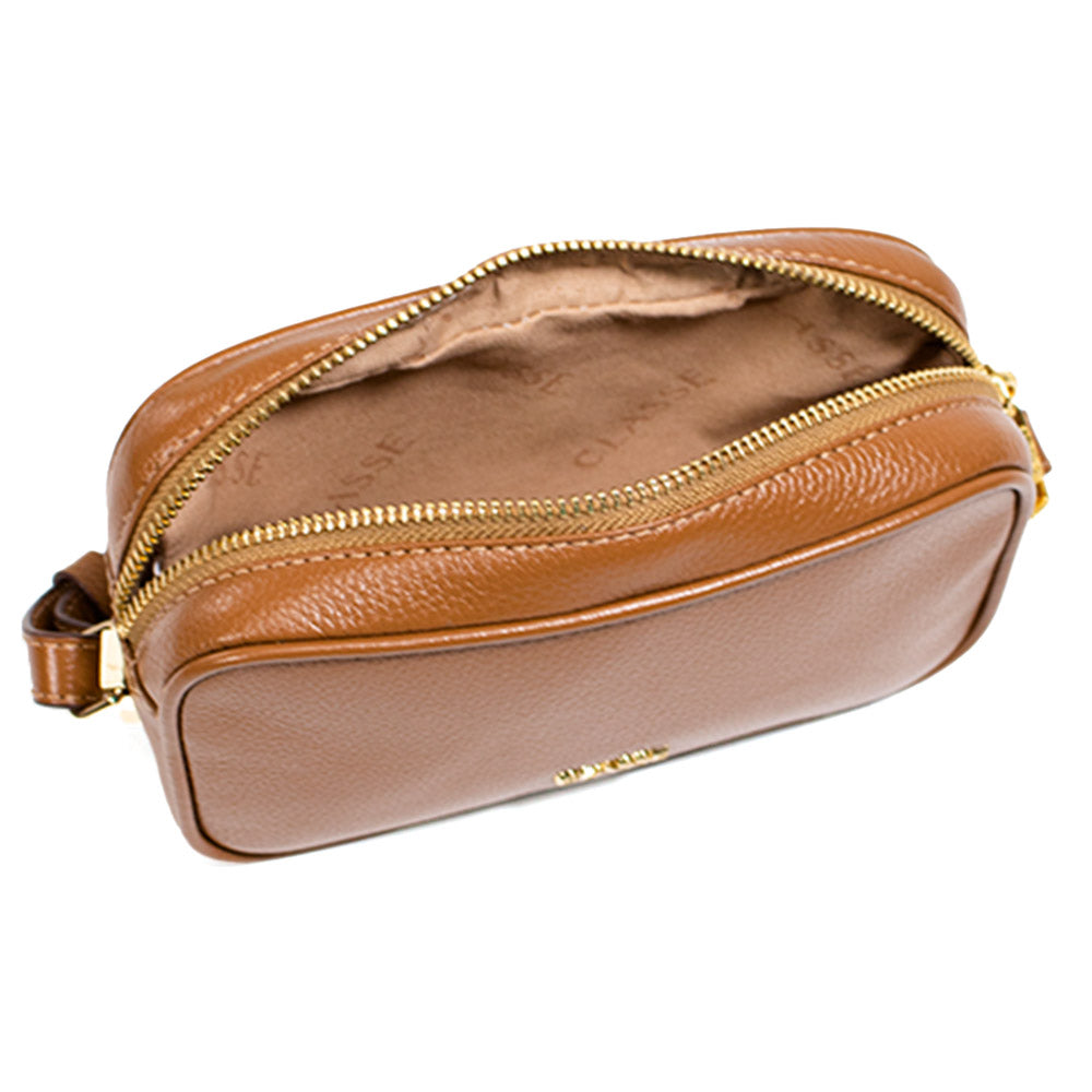 Bolsa de Couro Camera Bag Sena - Nocciola