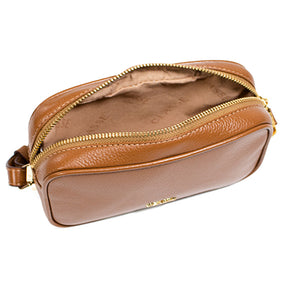 Bolsa de Couro Camera Bag Sena - Nocciola