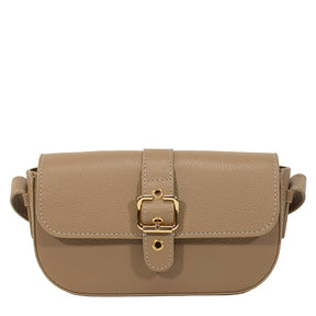 Bolsa de Couro Tiracolo Bag Clara - Camel