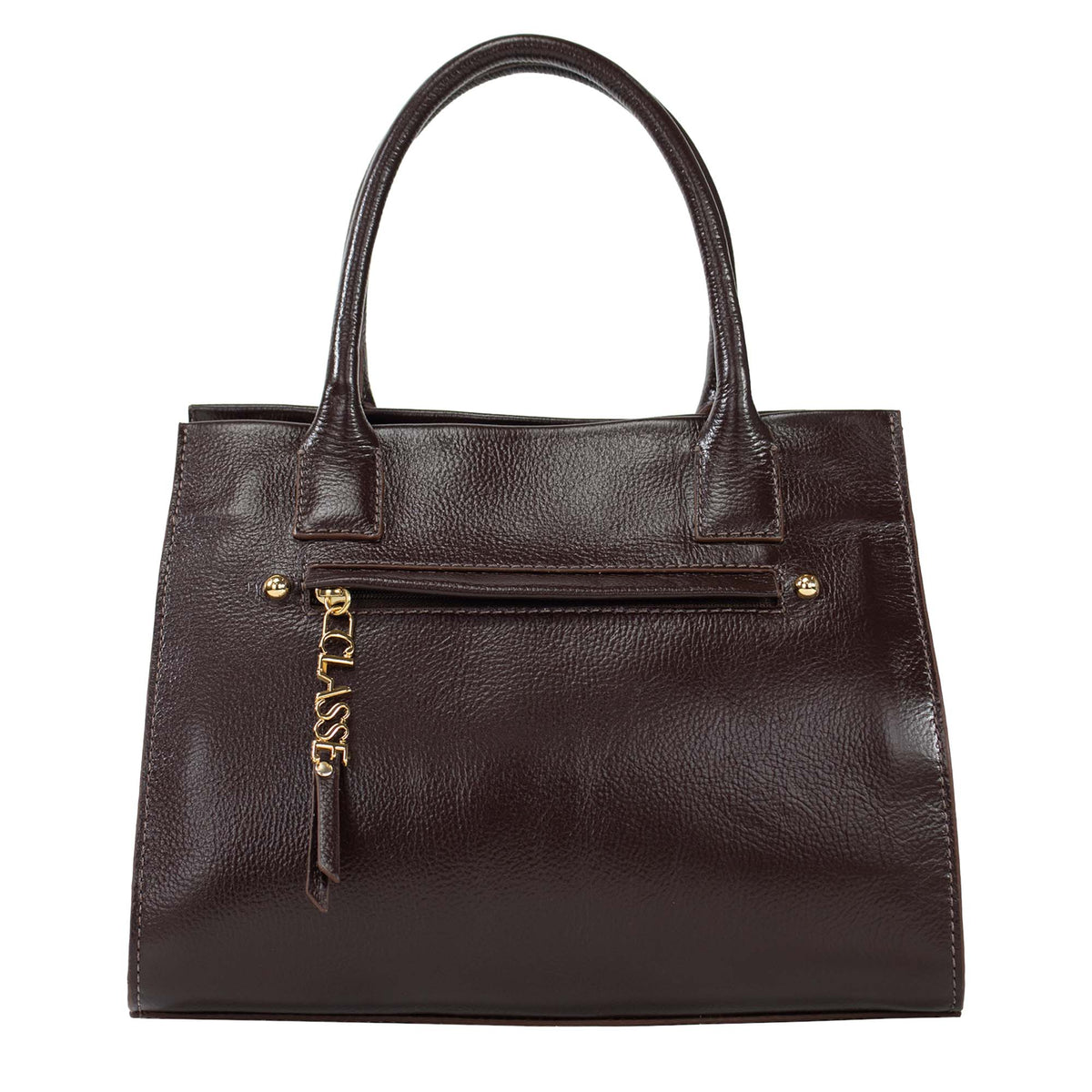 Bolsa de Couro Tote Bag San - Chocolate
