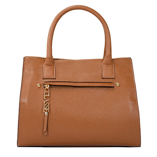 Bolsa de Couro Tote Bag San - Nocciola