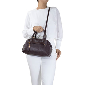 Bolsa de Couro Tote Bag San - Chocolate