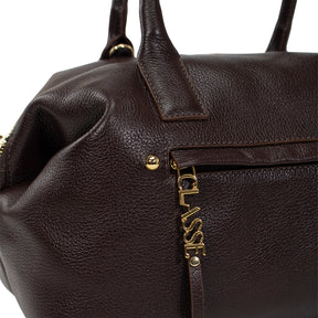 Bolsa de Couro Tote Bag San - Chocolate