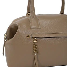 Bolsa de Couro Tote Bag San - Camel