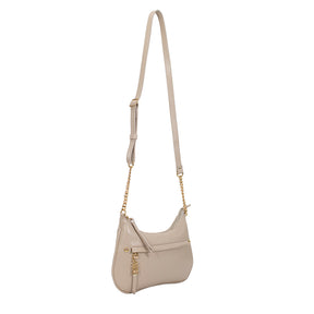 Bolsa de Couro Crossbody Bag San - Creme