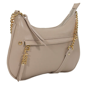 Bolsa de Couro Crossbody Bag San - Creme