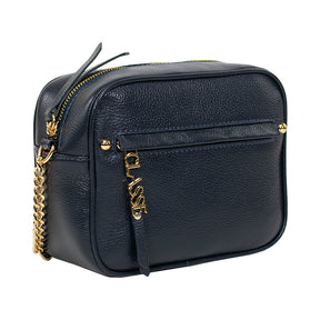 Bolsa de Couro Camera Bag San - Marinho