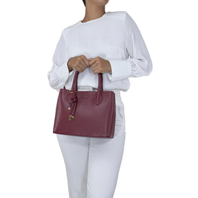 Bolsa de Couro Tote Bag Ari - Ruby