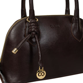 Bolsa de Couro Tote Ari - Chocolate