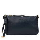 Bolsa de Couro Crossbody Ari - Marinho