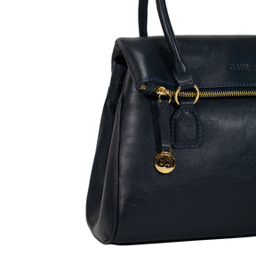 Bolsa de Couro Tote Dani - Marinho