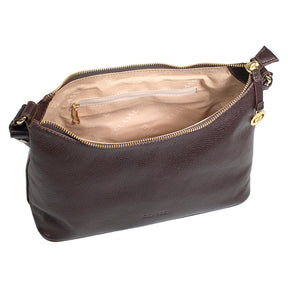 Bolsa de Couro Hobo  Dani - Chocolate