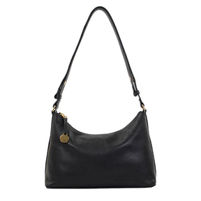 Bolsa de Couro Hobo  Dani - Preto