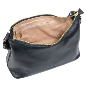 Bolsa de Couro Hobo  Dani - Preto