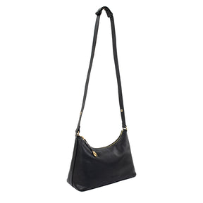 Bolsa de Couro Hobo  Dani - Preto
