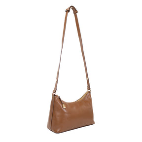 Bolsa de Couro Hobo  Dani - Nocciola