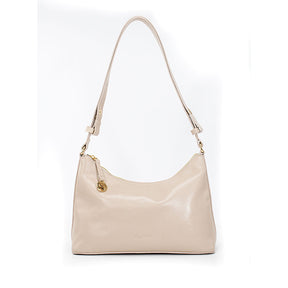 Bolsa de Couro Hobo  Dani - Creme