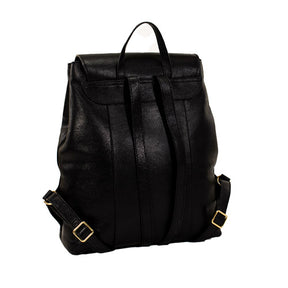 Mochila Feminina de Couro Luma - Confort Preto