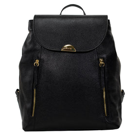 Mochila Feminina de Couro Luma - Preto