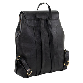 Mochila Feminina de Couro Luma - Preto