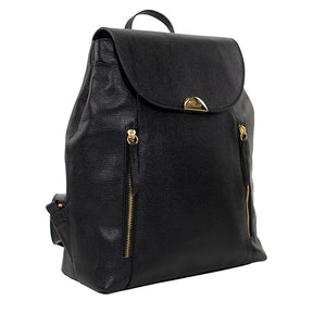 Mochila Feminina de Couro Luma - Preto