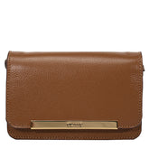 Bolsa de Couro Tiracolo Bag Lore - Nocciola
