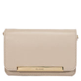 Bolsa de Couro Tiracolo Bag Lore - Creme